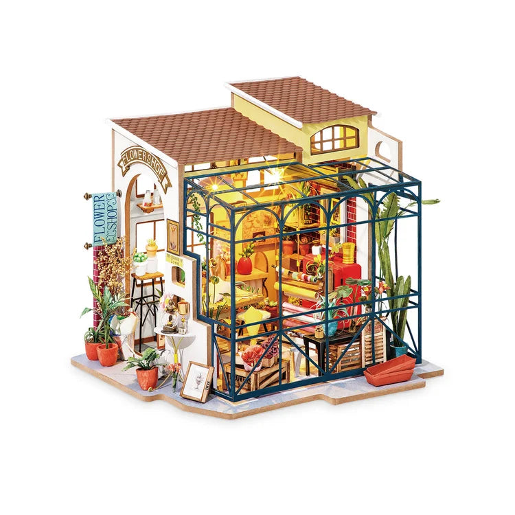 Miniatur-Hausbausatz von Emily's Flower Shop