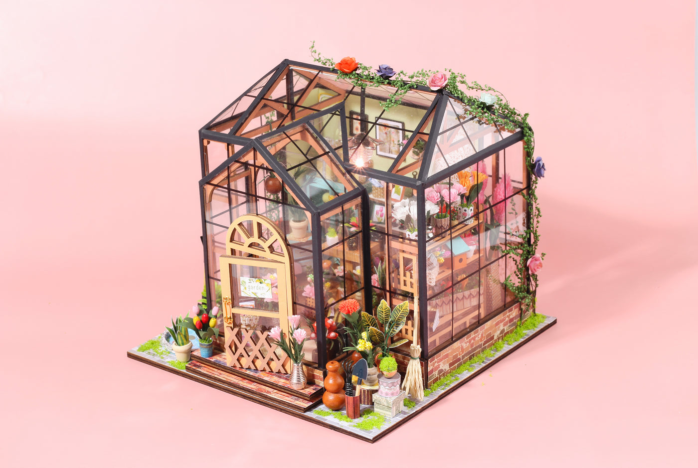 Kit de maison de poupée miniature Jenny's Greenhouse