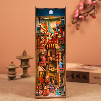 Palais Banquet Dans Tang Dynasty Banquet Ornements Lampe À Induction DIY Bibliothèque Insert Puzzle