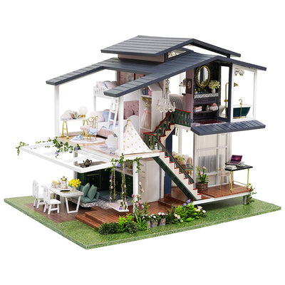 Monets Gartenvilla Miniatur-Puppenhaus-Bausatz