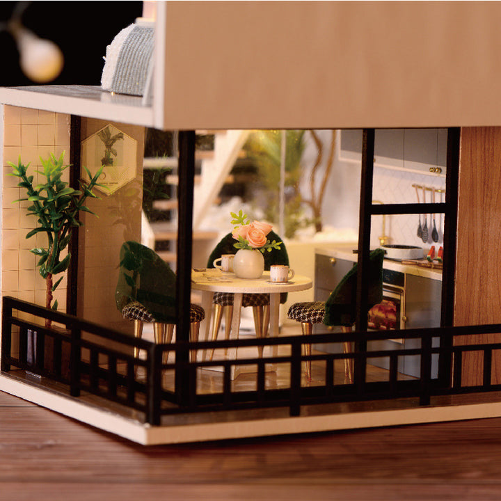 Rokrgeek Happy Time Kit de maison miniature à faire soi-même 
