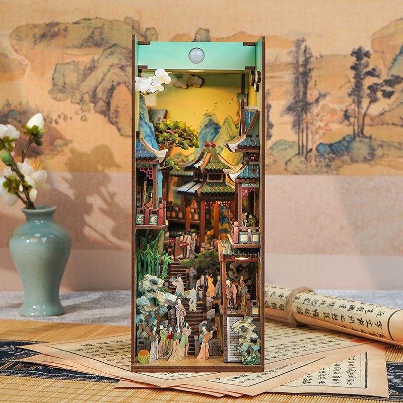 Elegant Song Dynasty Scenes Handmade Miniature Book Nook Insert