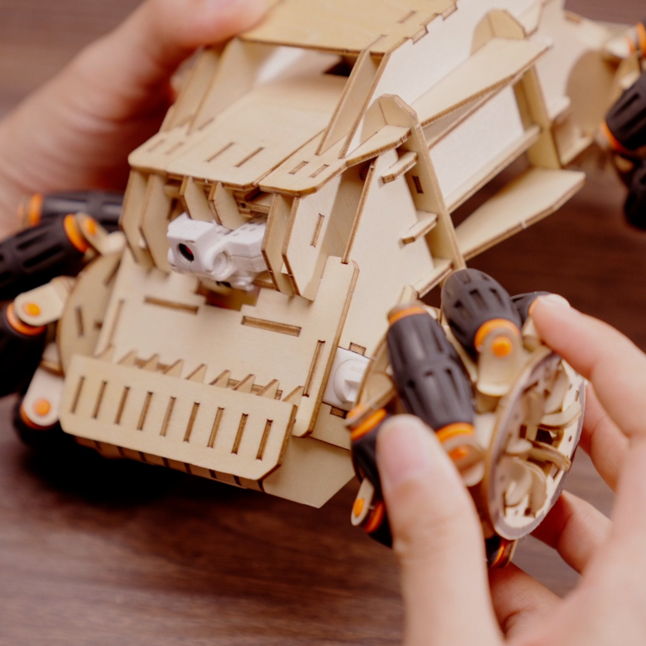 Woodenmaster 3D Wooden Puzzles RC Omni Chariot – Rokrgeek