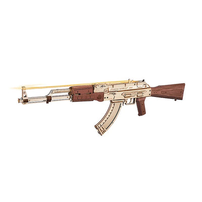 Puzzle en bois 3D avec fusil AK-47