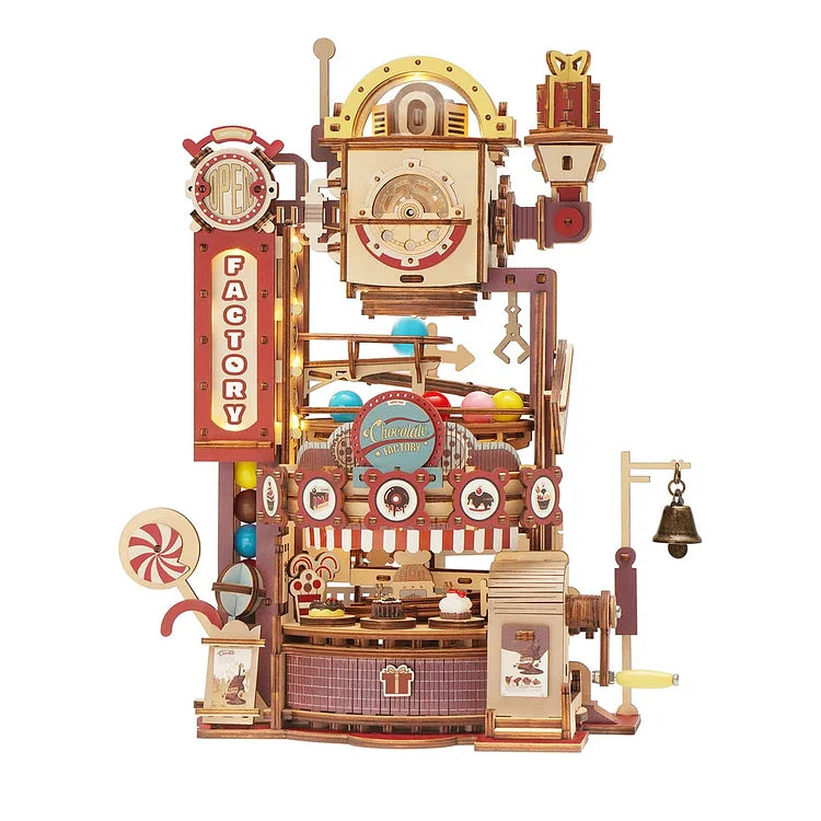 Chocolate Factory Marble Run 3D Wooden Puzzle